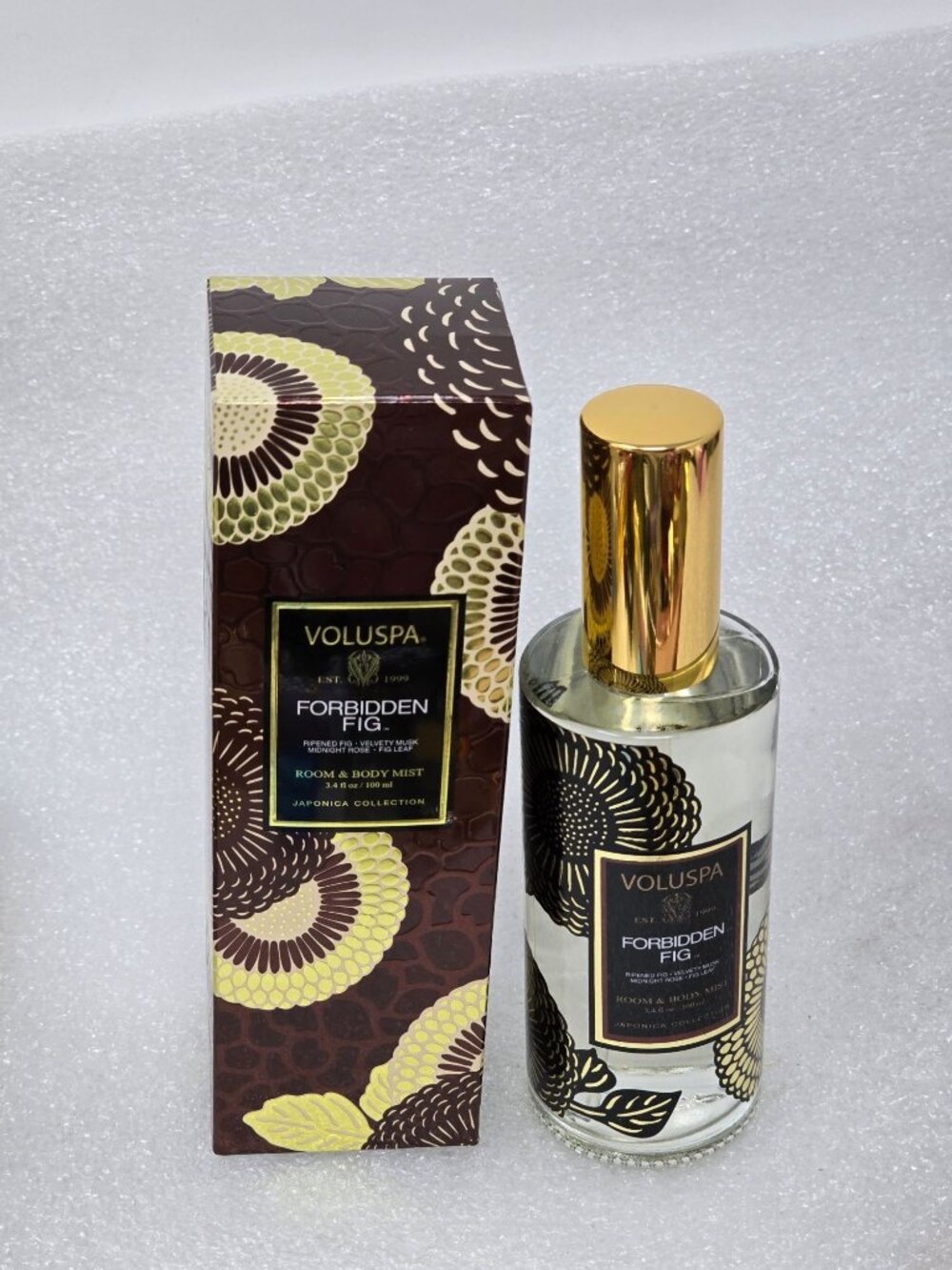 Voluspa Forbidden Fig Room & Body Mist 3.4 oz Japonica Collection With Box